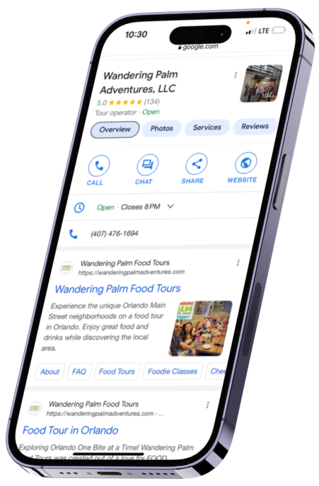 Organic Growth through Google Business Profile. Google Business Profile Optimized with Keywords, frequent content, locations, and reviews. 