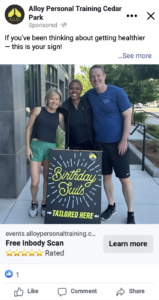 Birthday Suits Tailored Here_Funny Meta Ads Content_Story Post_Alloy Personal Training Meta Ads Content