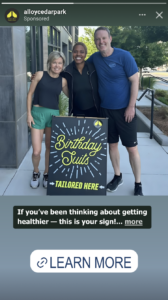 Birthday Suits Tailored Here_Funny Meta Ads Content_Story Post_Alloy Personal Training Meta Ads Content