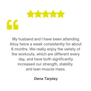 Best Place to Work Out Carousel_Dena Review_Alloy Personal Training Meta Ads Content