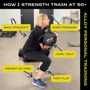 How I Strength Train at 50+_Features Call-Out Format_Alloy Personal Training Meta Ads Content