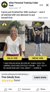 Old Me v. New Me_Before & After Format_Alloy Personal Training Meta Ads Content